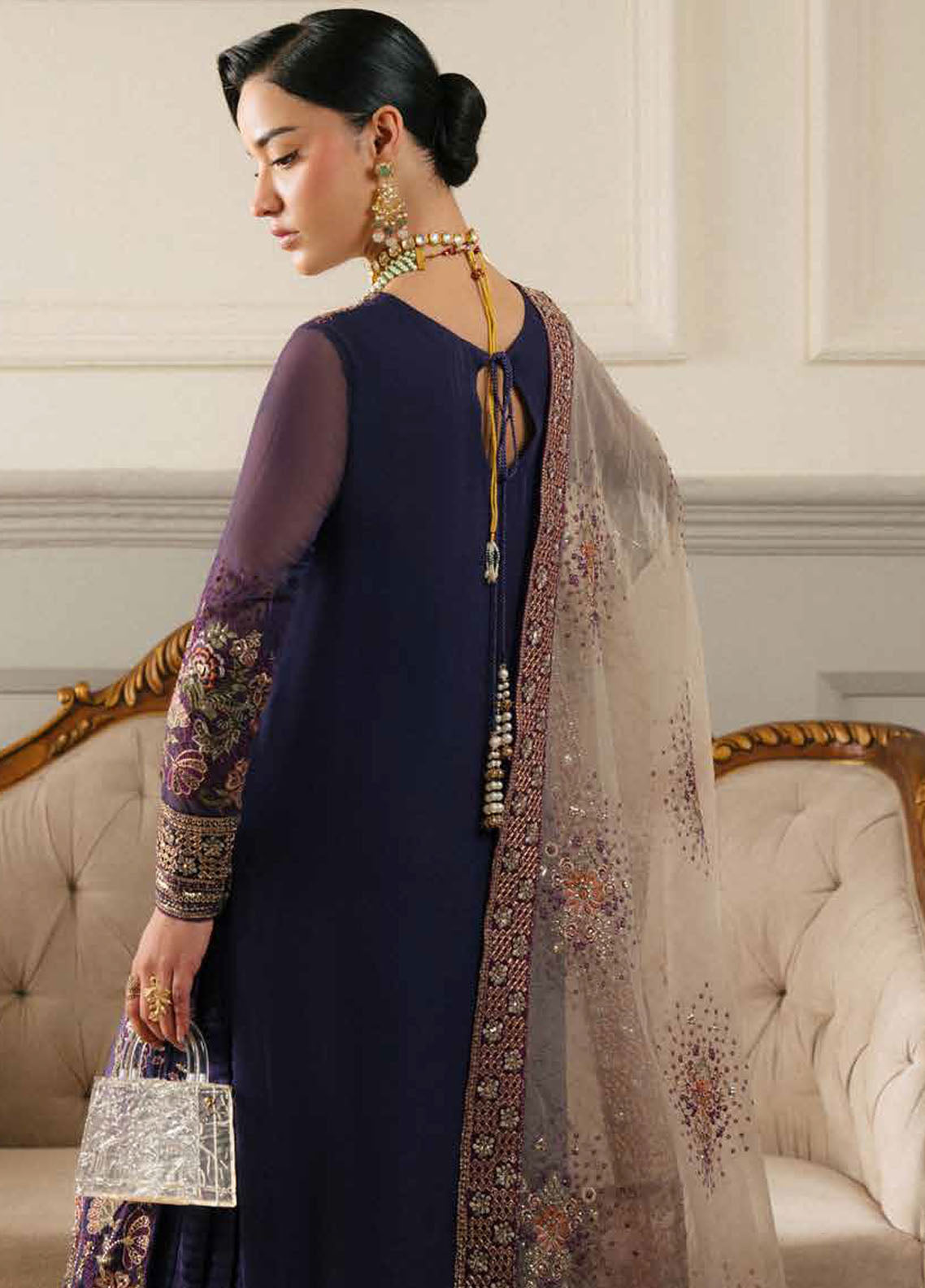 Elanora by Nureh Luxury Unstitched Chiffon Collection 2024 NEL-65