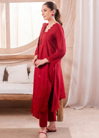 Elara by Meerak Unstitched Chikankari Collection 2024 Scarlett