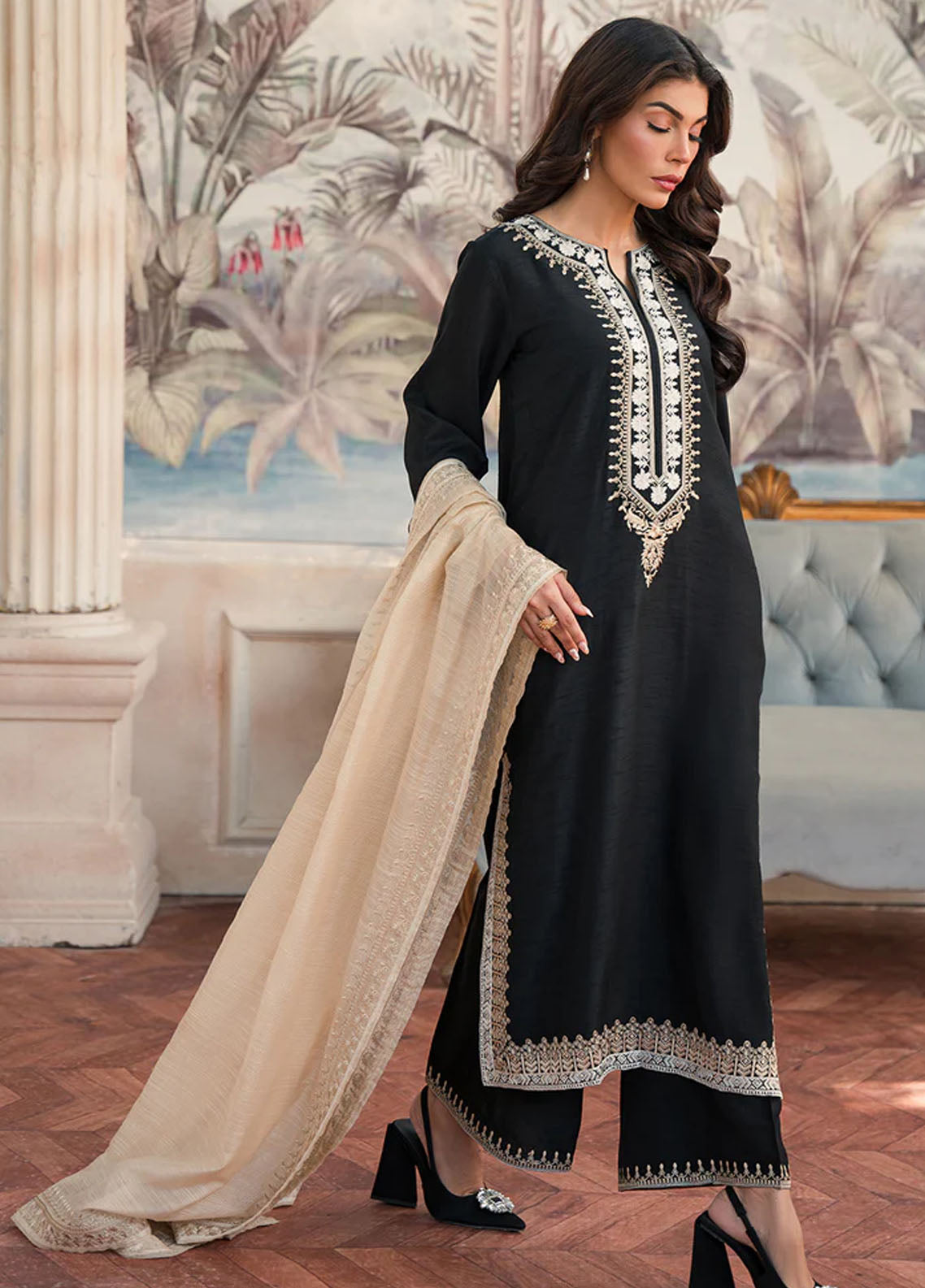 Elegance Pret Premium Raw Silk 3 Piece Suit KIARA