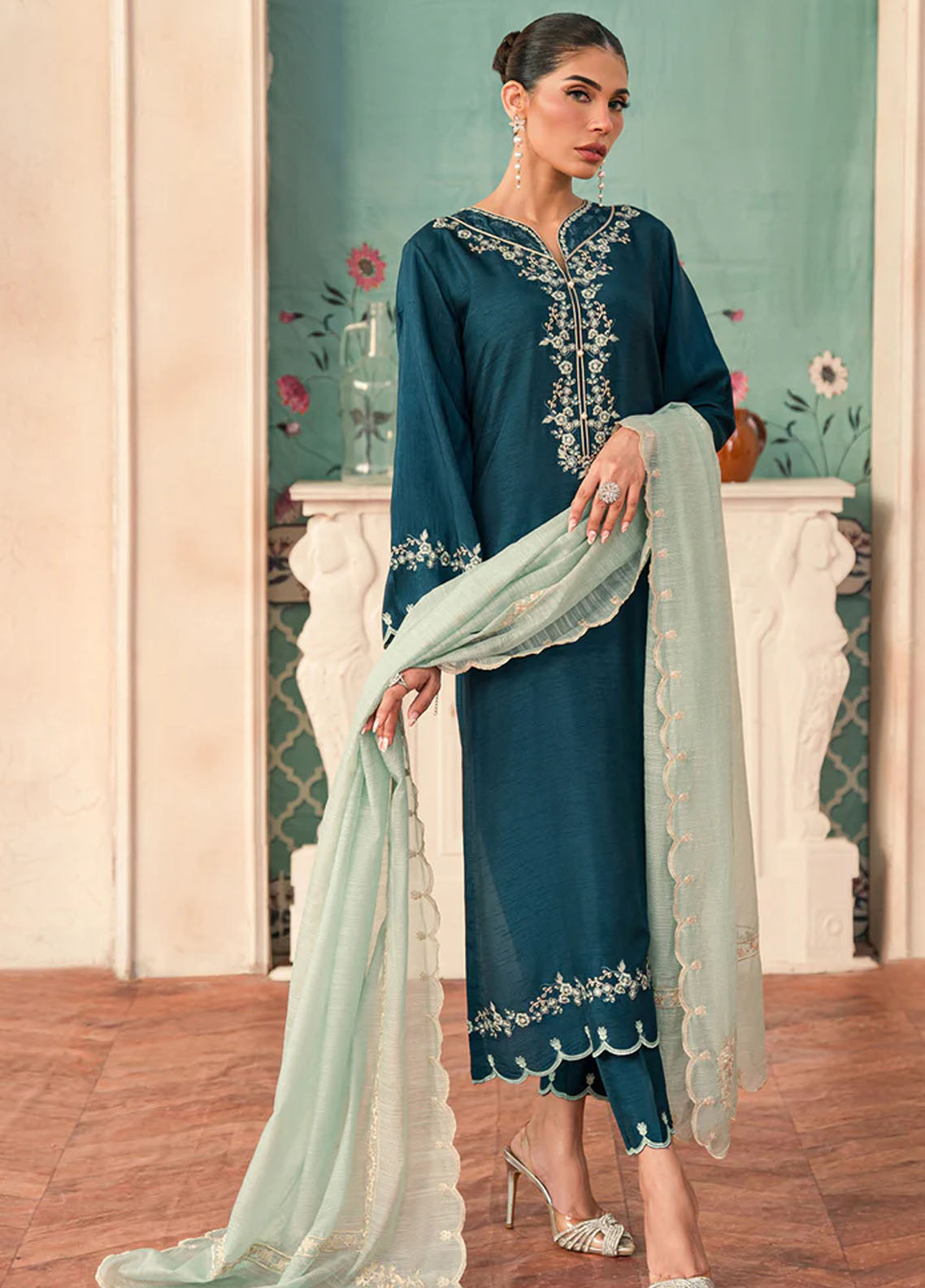 Elegance Pret Premium Raw Silk 3 Piece Suit NADINE