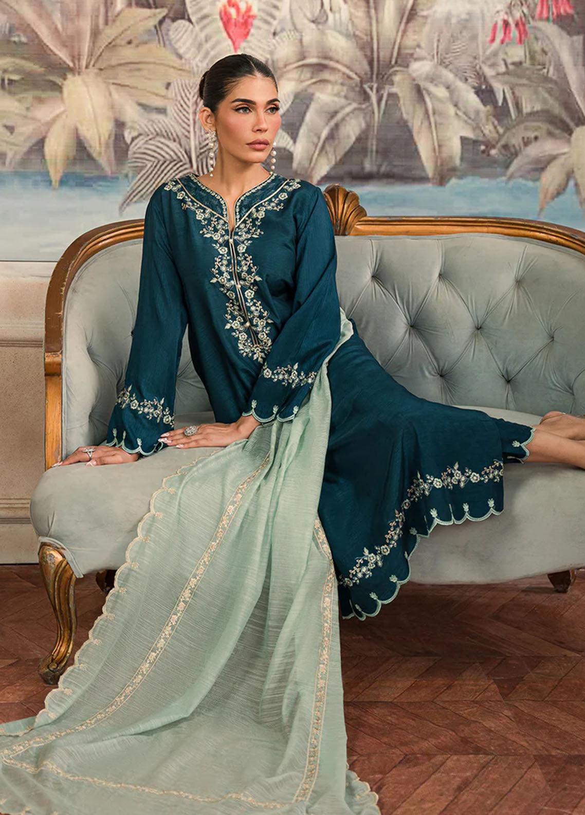 Elegance Pret Premium Raw Silk 3 Piece Suit NADINE