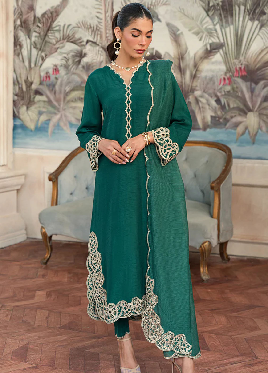 Elegance Pret Premium Raw Silk 3 Piece Suit ZEEN