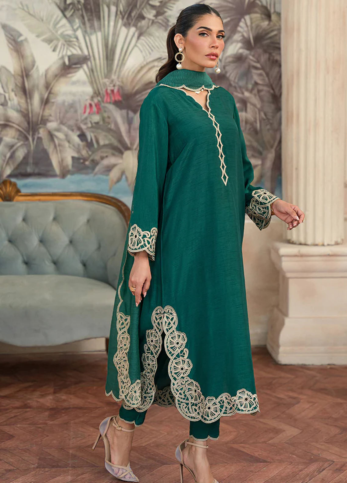 Elegance Pret Premium Raw Silk 3 Piece Suit ZEEN