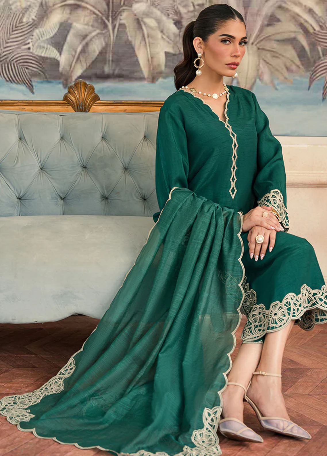 Elegance Pret Premium Raw Silk 3 Piece Suit ZEEN