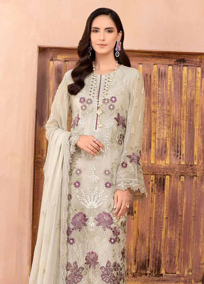 Elnaz By Flossie Unstitched Chiffon Collection 2023 Vol-1 E-109 Pristine