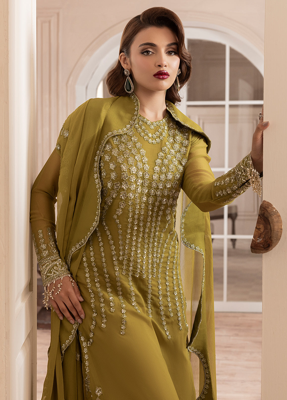 Elyssa by Sahane Unstitched Festive Chiffon Collection 2025 CT-19001 Eve