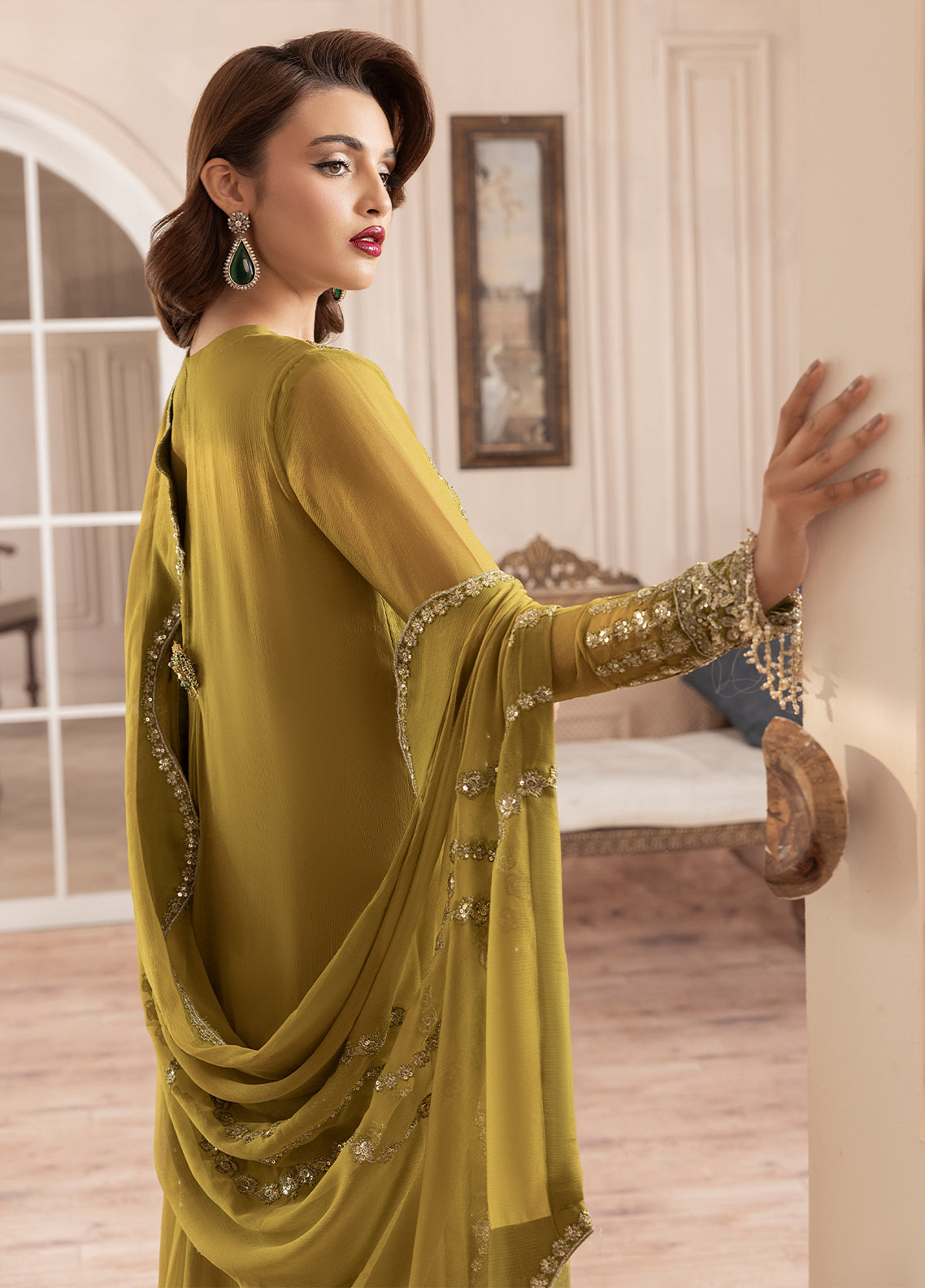 Elyssa by Sahane Unstitched Festive Chiffon Collection 2025 CT-19001 Eve