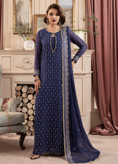 Elyssa by Sahane Unstitched Festive Chiffon Collection 2025 CT-19002 Elle