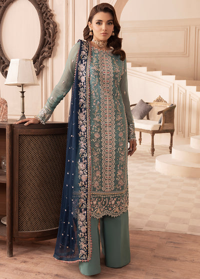 Elyssa by Sahane Unstitched Festive Chiffon Collection 2025 CT-19004 Emera