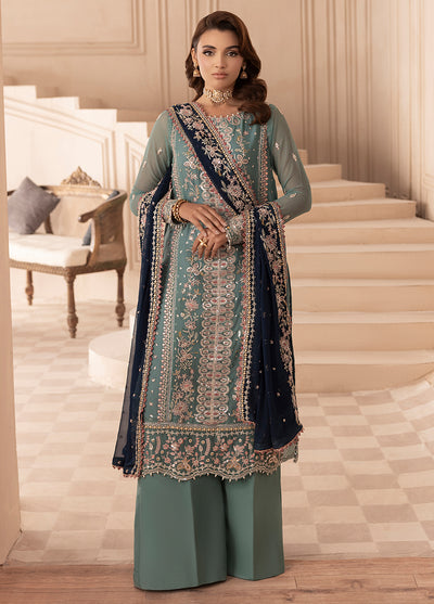 Elyssa by Sahane Unstitched Festive Chiffon Collection 2025 CT-19004 Emera