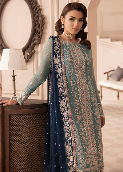 Elyssa by Sahane Unstitched Festive Chiffon Collection 2025 CT-19004 Emera