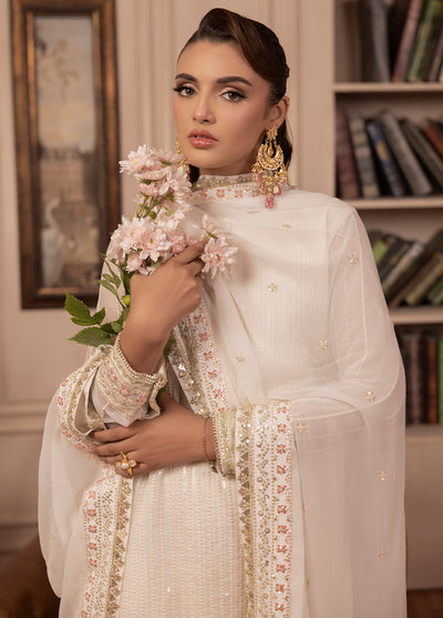 Elyssa by Sahane Unstitched Festive Chiffon Collection 2025 CT-19005 Perle