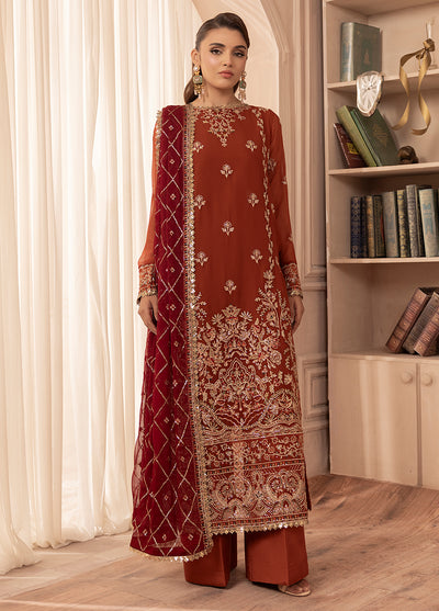 Elyssa by Sahane Unstitched Festive Chiffon Collection 2025 CT-19007 Dune