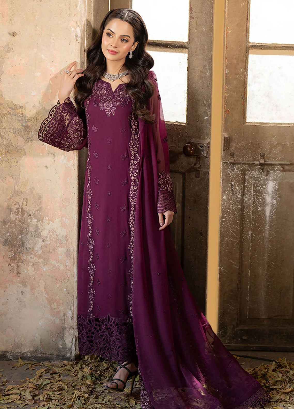 Ensembles By Azure Festive 3 Piece Collection 2025 I-01323 Merlot Grace