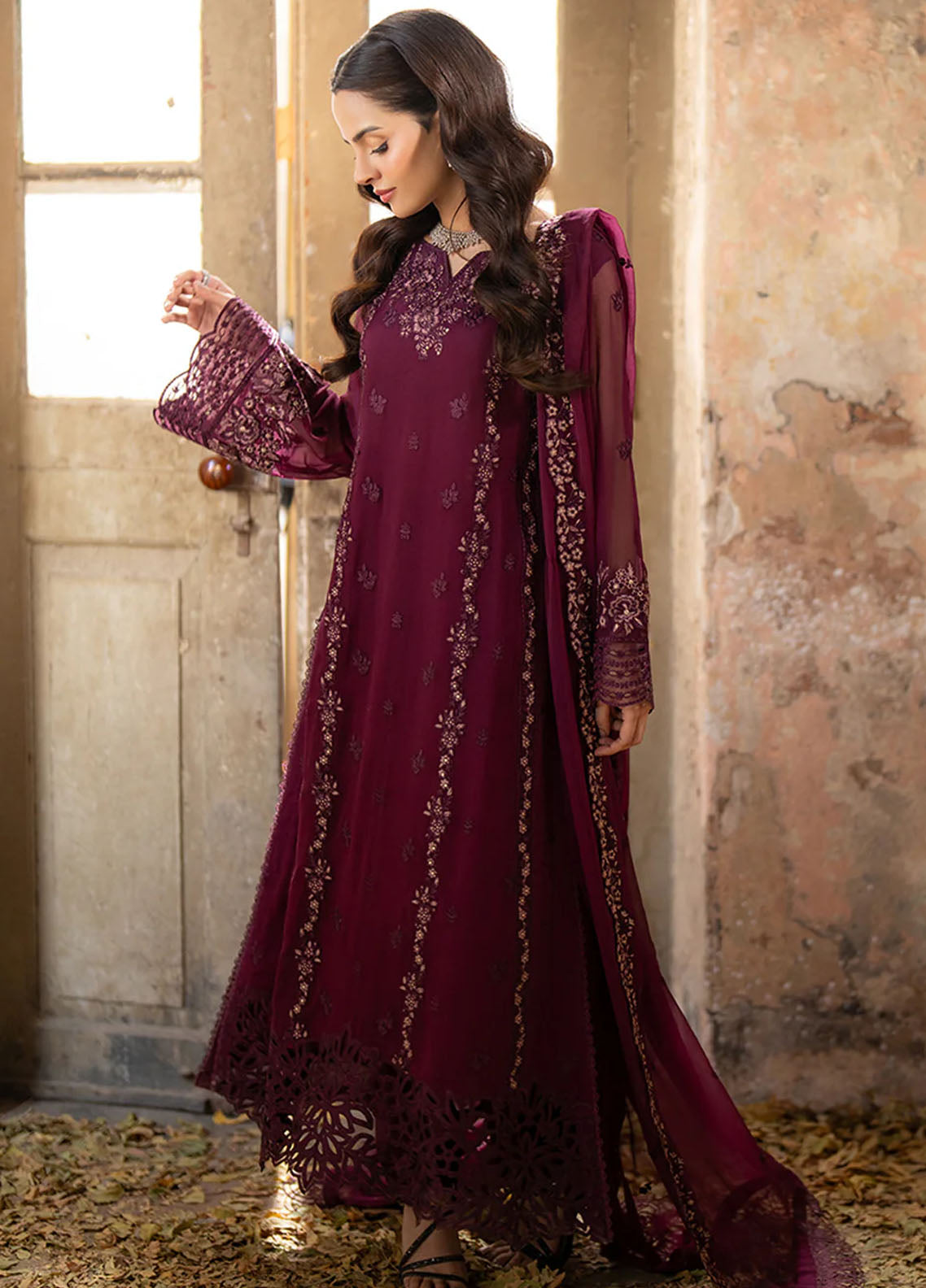 Ensembles By Azure Festive 3 Piece Collection 2025 I-01323 Merlot Grace