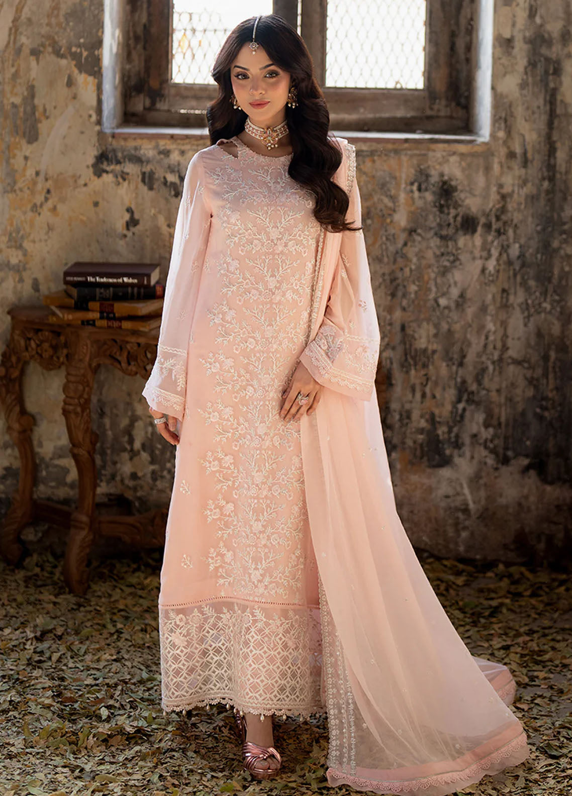 Ensembles By Azure Festive 3 Piece Collection 2025 I-01329 Pink Mirage