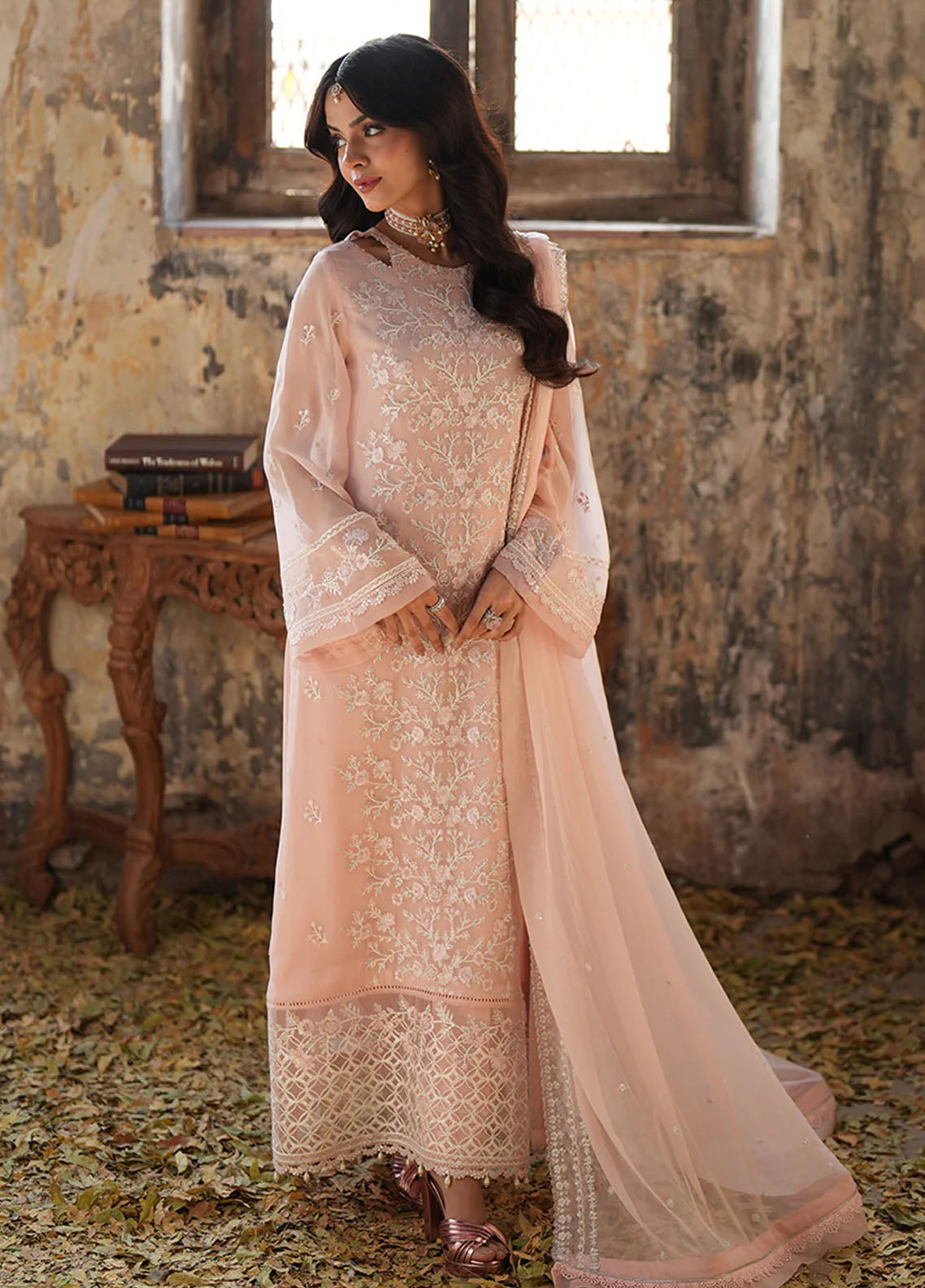 Ensembles By Azure Festive 3 Piece Collection 2025 I-01329 Pink Mirage