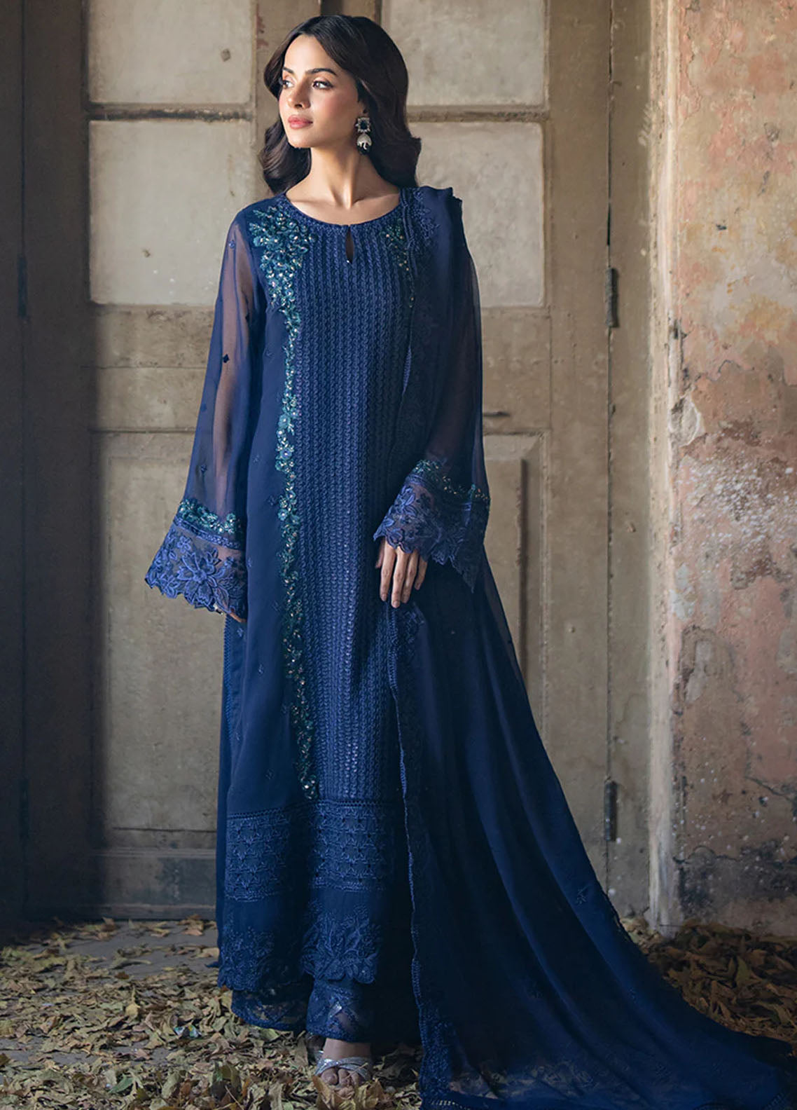 Ensembles By Azure Festive 3 Piece Collection 2025 I-01335 Serene Sapphire