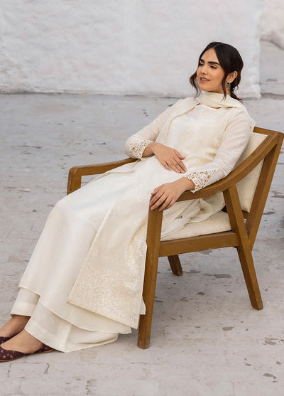 Erum Khan Pret Embroidered Cotton Karandi 3 Piece Amani