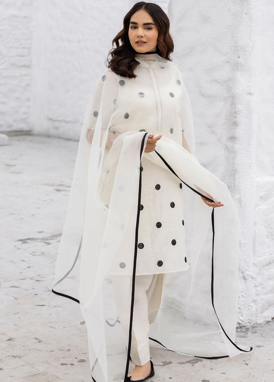 Erum Khan Pret Embroidered Cotton Karandi 3 Piece Elara