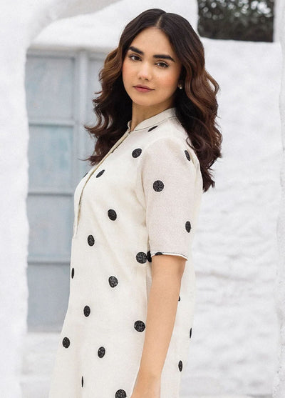 Erum Khan Pret Embroidered Cotton Karandi 3 Piece Elara
