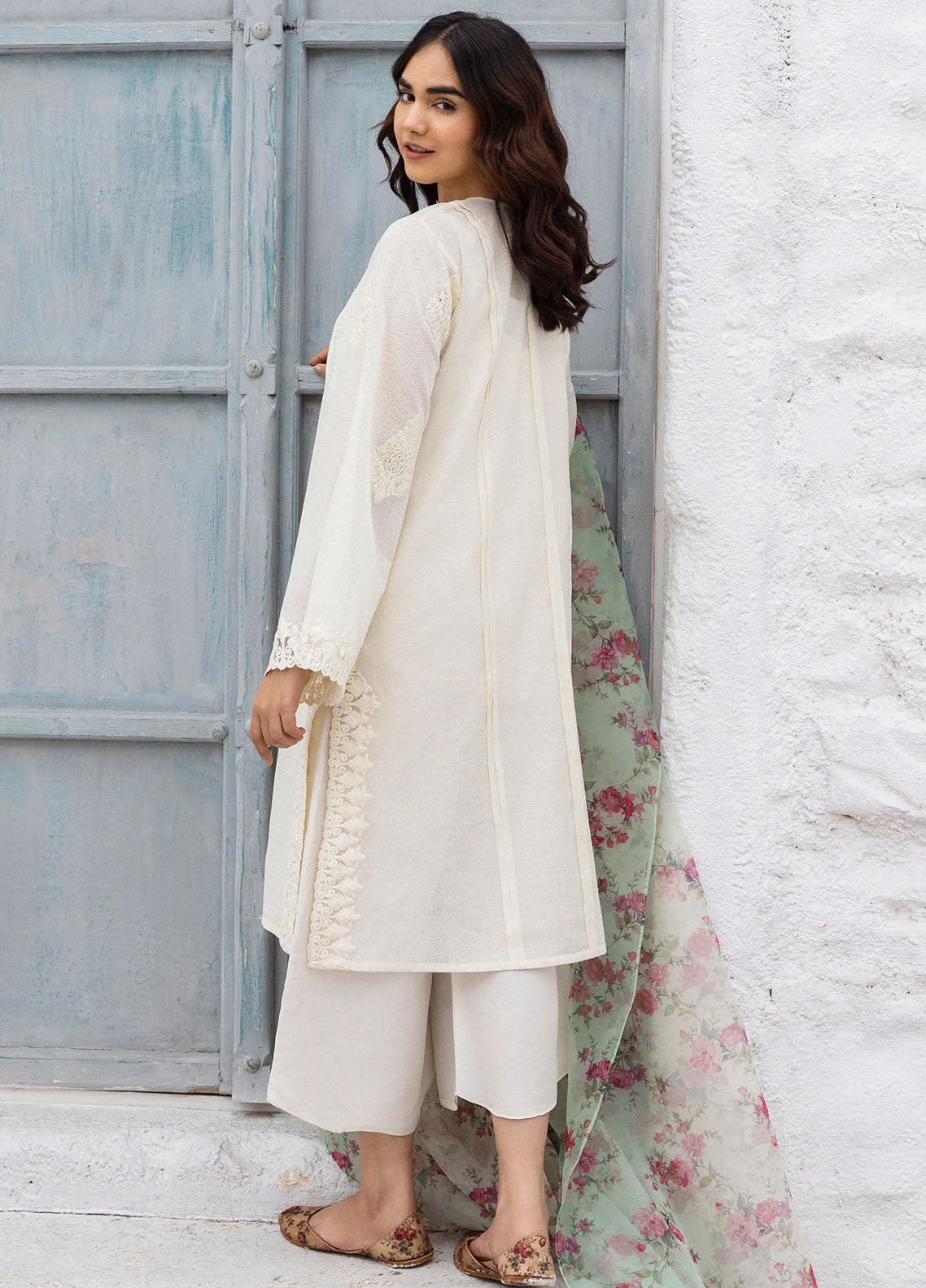 Erum Khan Pret Embroidered Cotton Karandi 3 Piece Haya