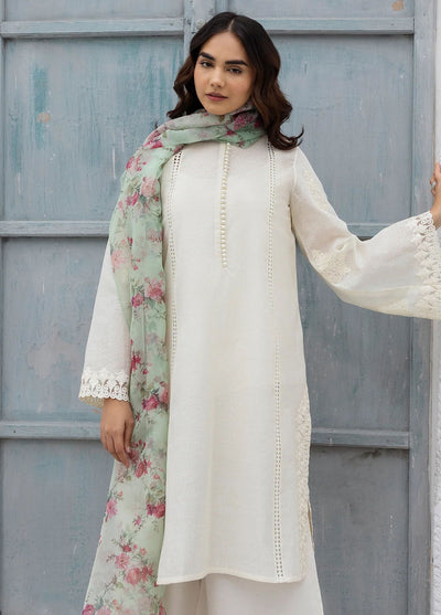 Erum Khan Pret Embroidered Cotton Karandi 3 Piece Haya