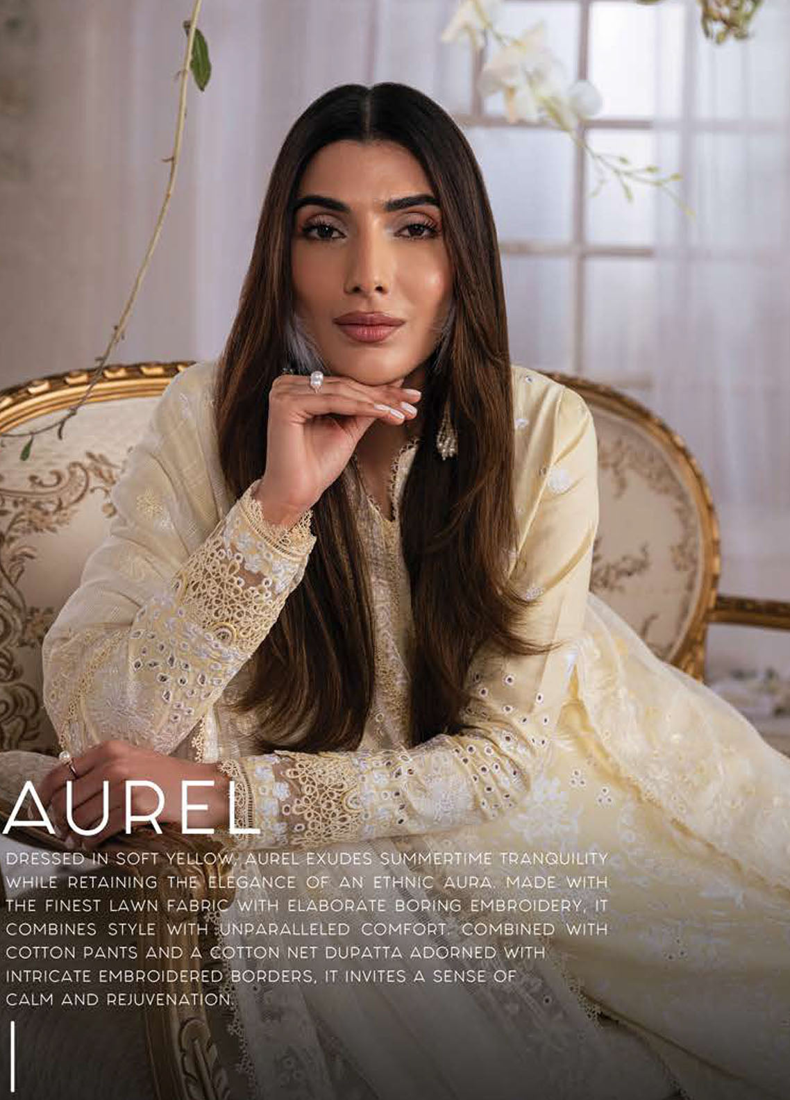 Eudora By Ayzel Luxury Lawn Collection 2024 D-02 Aurel