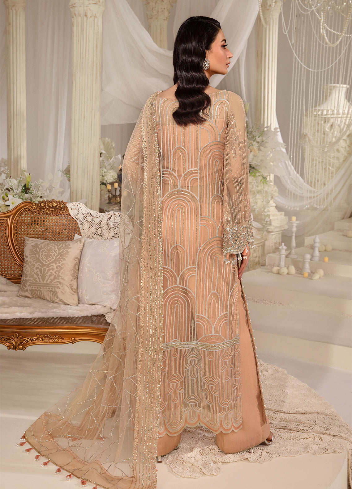 Evara By Elaf Embroidered Net Suit Unstitched 3 Piece EF24EF EFE-06 Zyva - Formal Collection