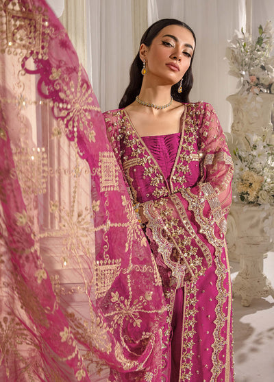 Evara By Elaf Embroidered Net Suit Unstitched 3 Piece EF24EF EFE-07 Regalia - Formal Collection