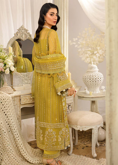 Evara By Elaf Embroidered Organza Suit Unstitched 3 Piece EF24EF EFE-03 Sunlit - Formal Collection