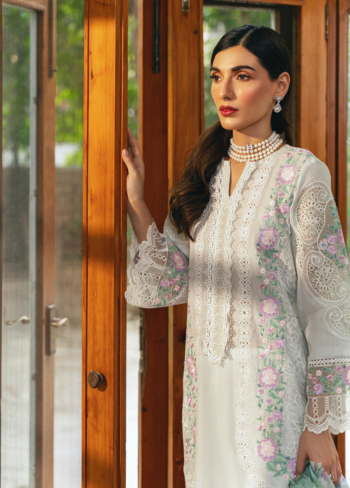 Saira Rizwan Pret Embroidered Lawn 3 Piece Suit SR23E Aria