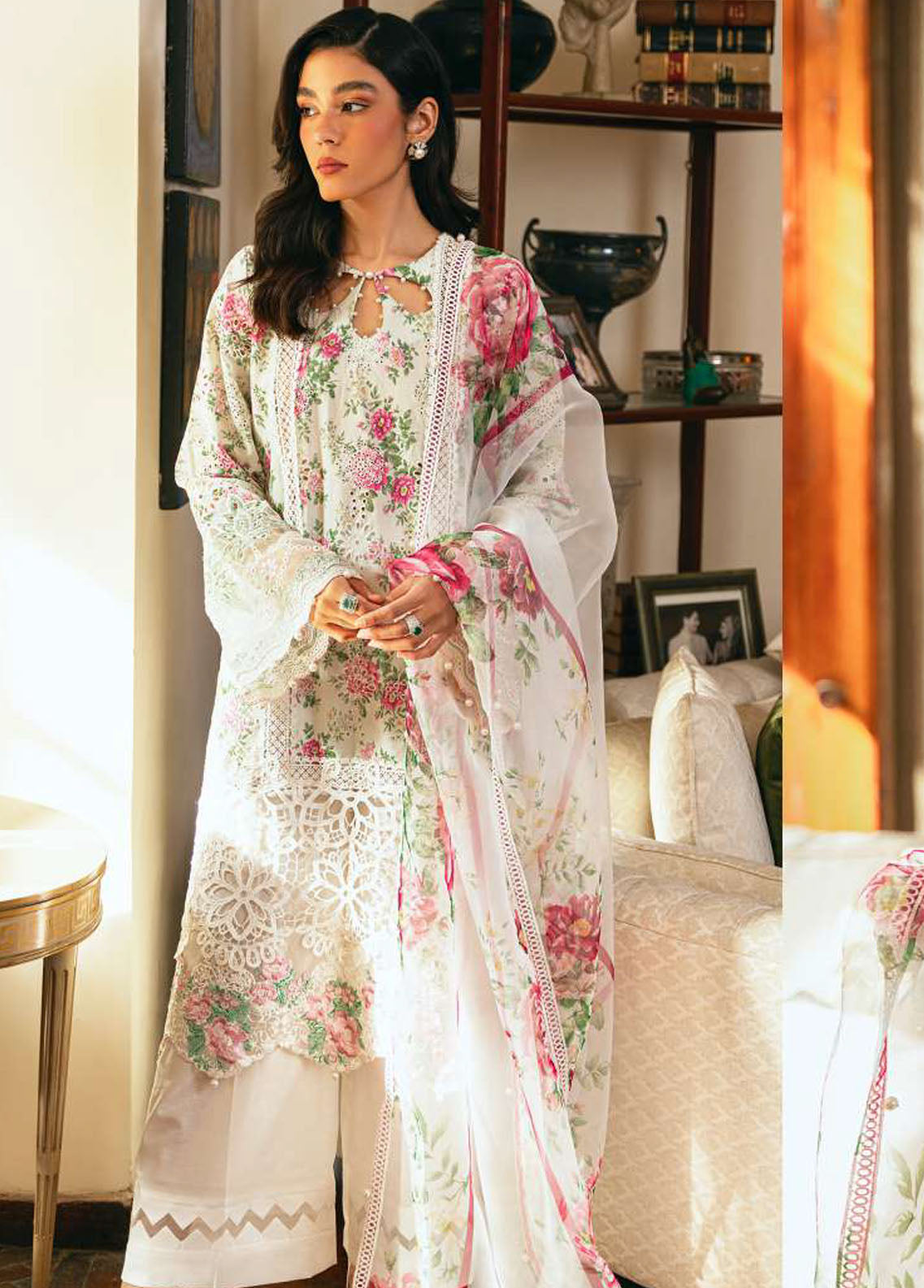 Saira Rizwan Pret Embroidered Lawn 3 Piece Suit SR23E Erin