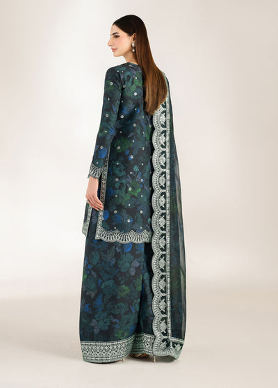 Fiorella by Farasha Embroidered Raw Silk Suits Unstitched 3 Piece FSH25FF D-01 Alora Charm