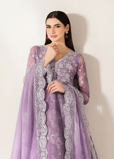 Fiorella by Farasha Embroidered Chiffon Suits Unstitched 3 Piece FSH25FF D-10 Violet Dream