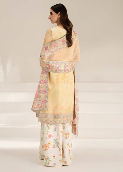 Fiorella by Farasha Embroidered Chiffon Suits Unstitched 3 Piece FSH25FF D-03 Floral Ray