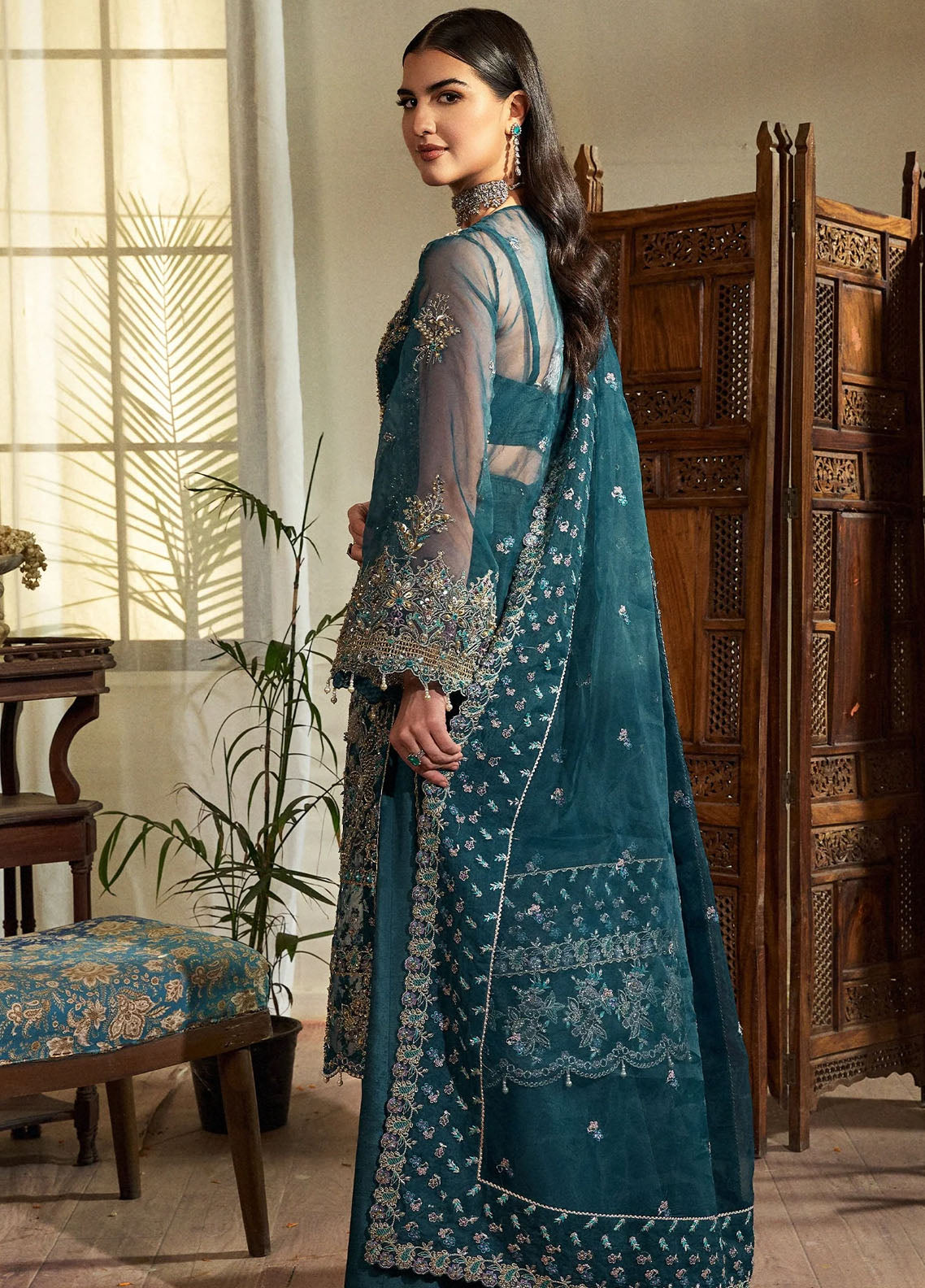 Fabiha Fatima Pret Embroidered Organza 3 Piece Suit Bloom