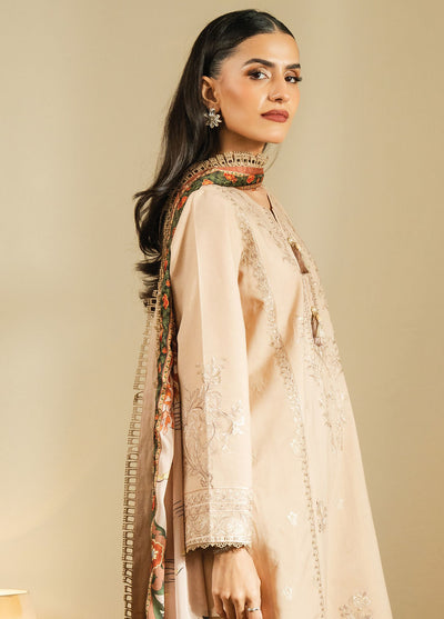 Faiza Faisal Embroidered Lawn Suits Unstitched 3 Piece FFX25SL Baha