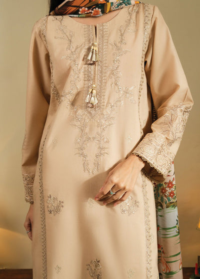 Faiza Faisal Embroidered Lawn Suits Unstitched 3 Piece FFX25SL Baha