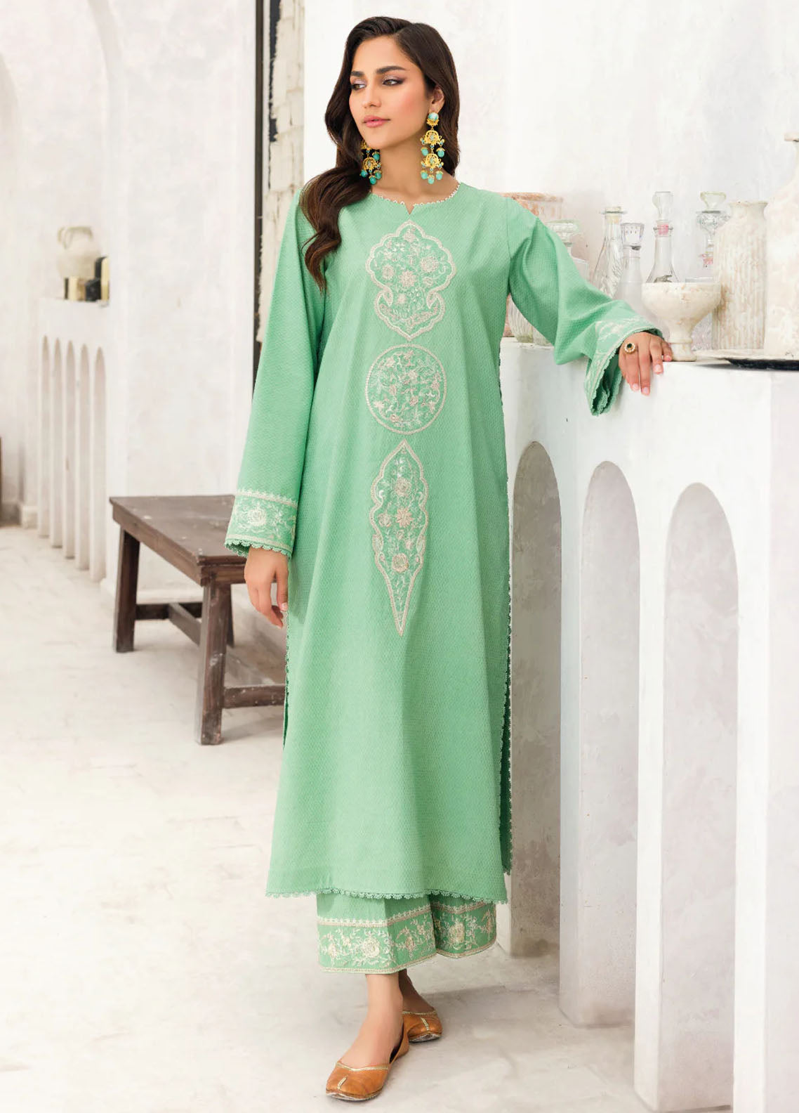 Faiza Faisal Pret Embroidered Lawn 2 Piece Suit Aada