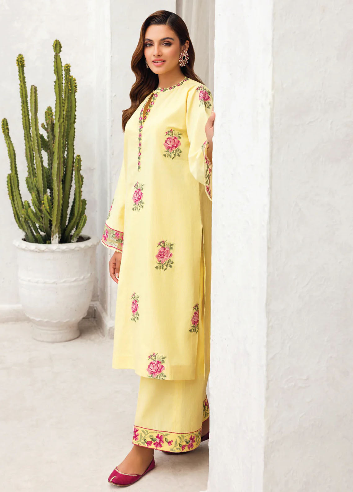 Faiza Faisal Pret Embroidered Lawn 2 Piece Suit Hana