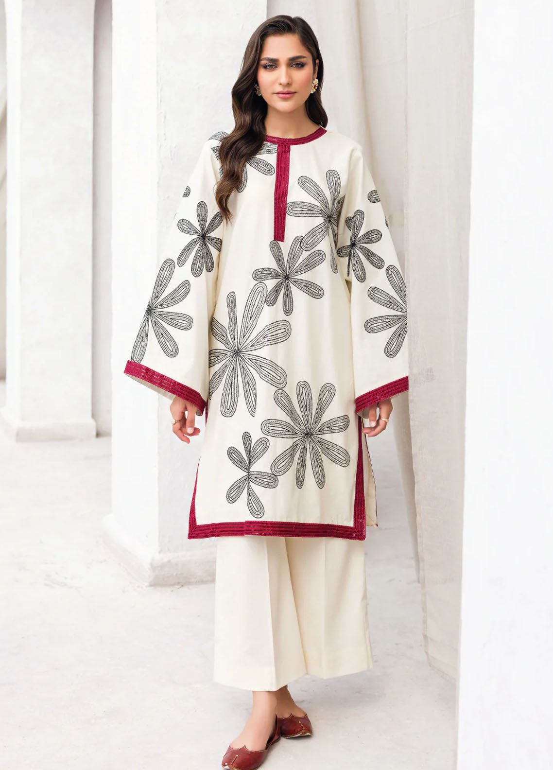 Faiza Faisal Pret Embroidered Lawn 2 Piece Suit Layal