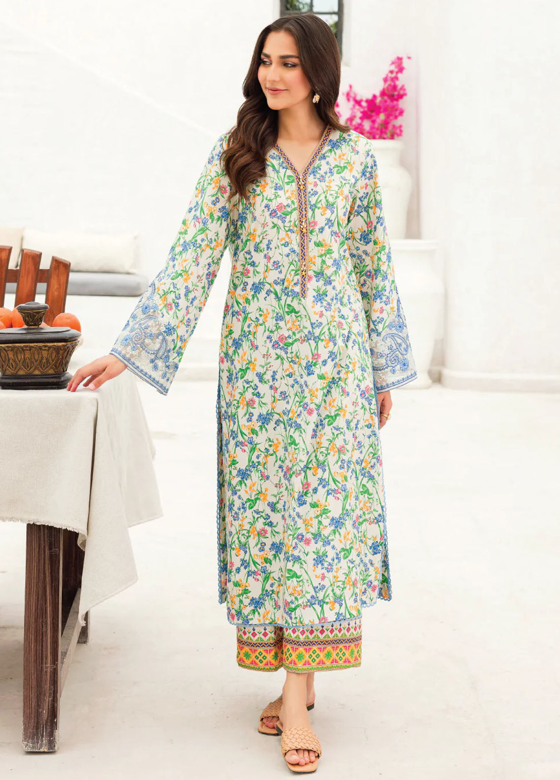 Faiza Faisal Pret Embroidered Lawn 2 Piece Suit Reem