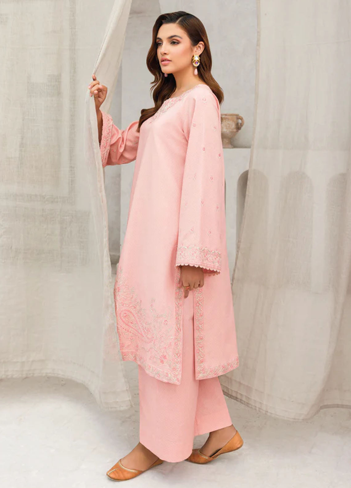 Faiza Faisal Pret Embroidered Lawn 2 Piece Suit Riah