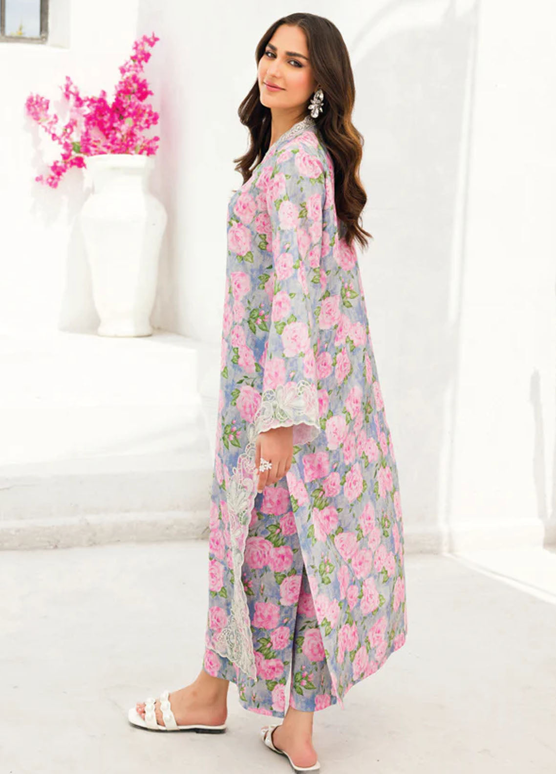 Faiza Faisal Pret Embroidered Silk 2 Piece Suit Omi