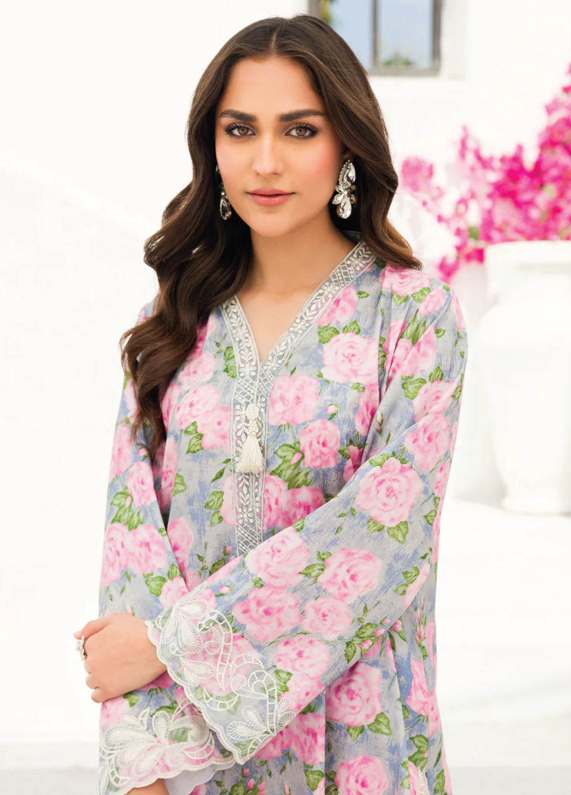 Faiza Faisal Pret Embroidered Silk 2 Piece Suit Omi