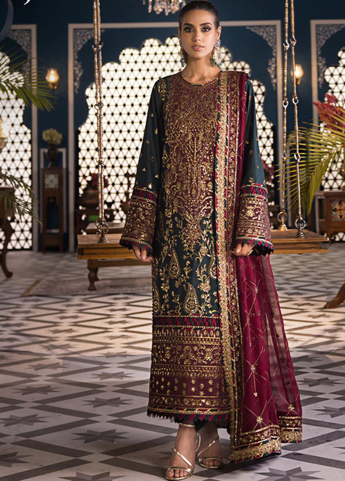 Fasana-e-Ishq By Asim Jofa Eid Luxury Lawn Collection 2024 AJFI-01