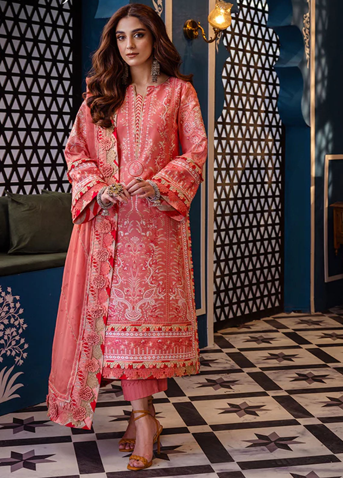 Fasana-e-Ishq By Asim Jofa Eid Luxury Lawn Collection 2024 AJFI-07