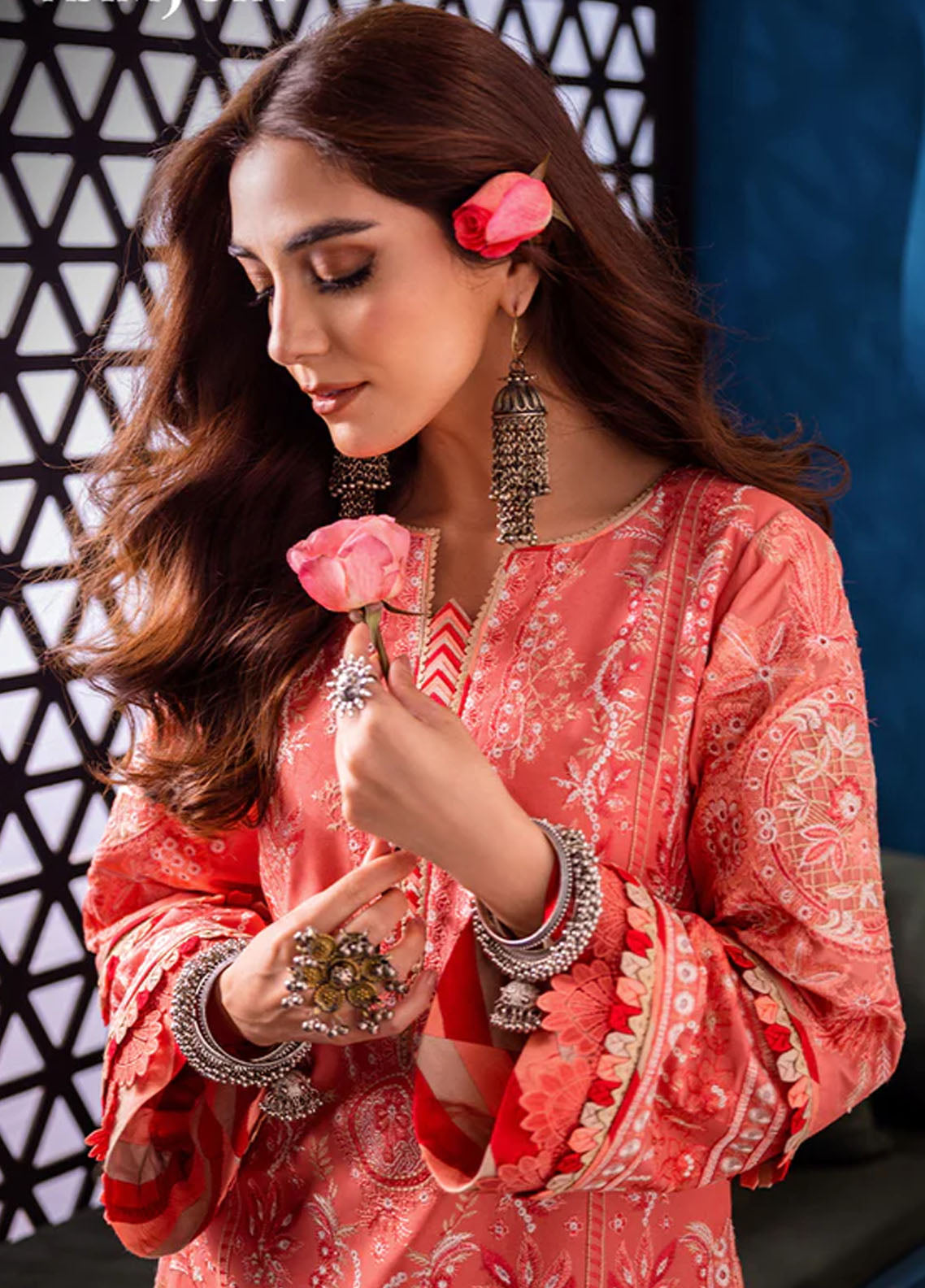 Fasana-e-Ishq By Asim Jofa Eid Luxury Lawn Collection 2024 AJFI-07