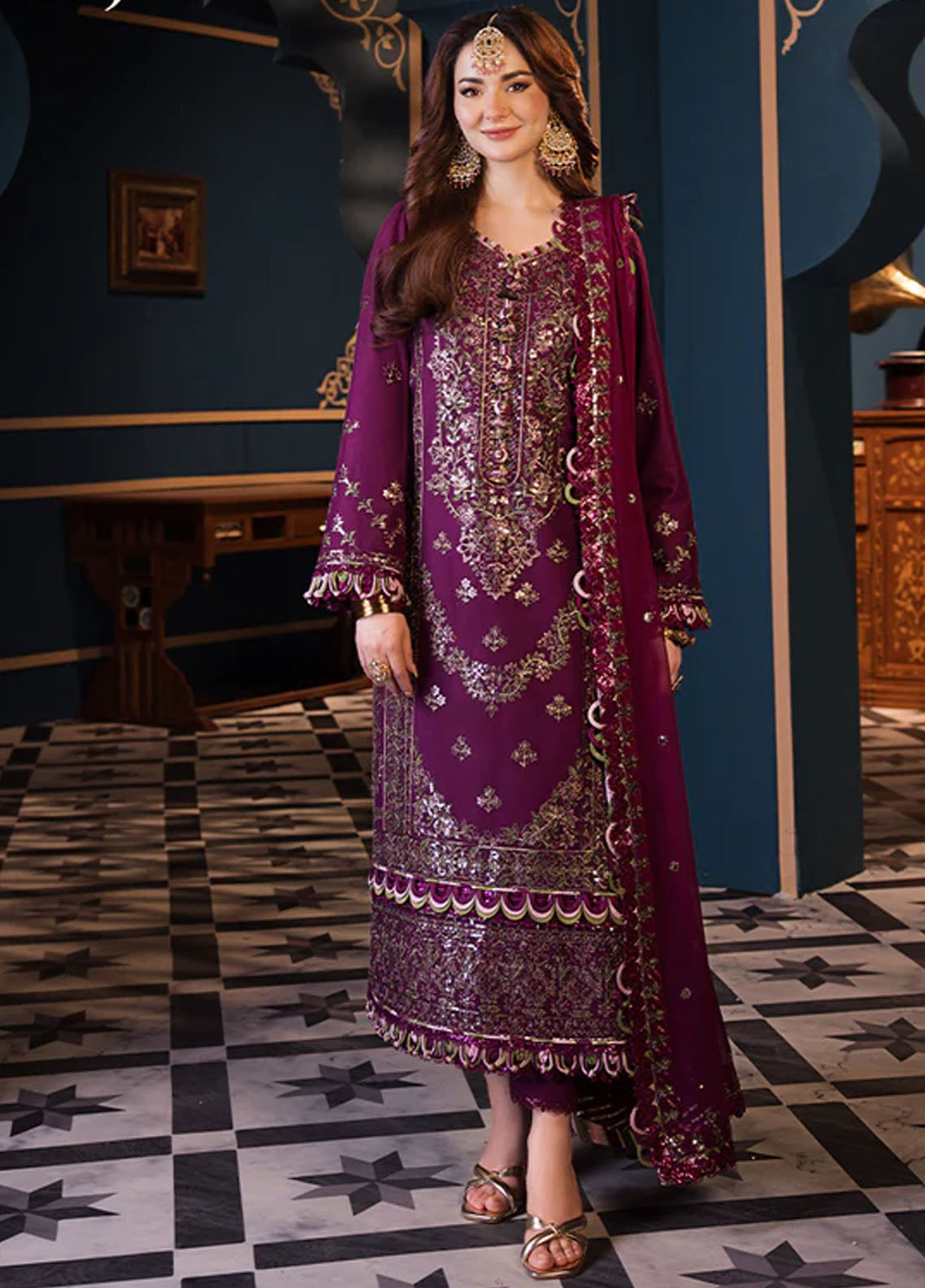 Fasana-e-Ishq By Asim Jofa Eid Luxury Lawn Collection 2024 AJFI-11